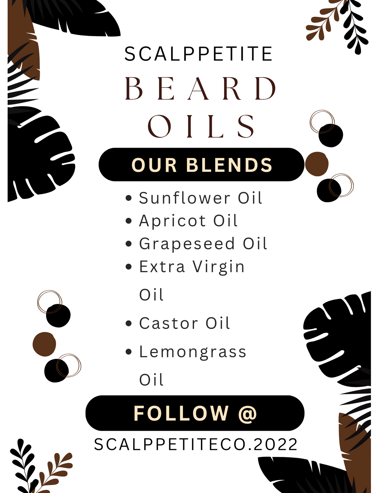 Men's Beard & Hair Oil